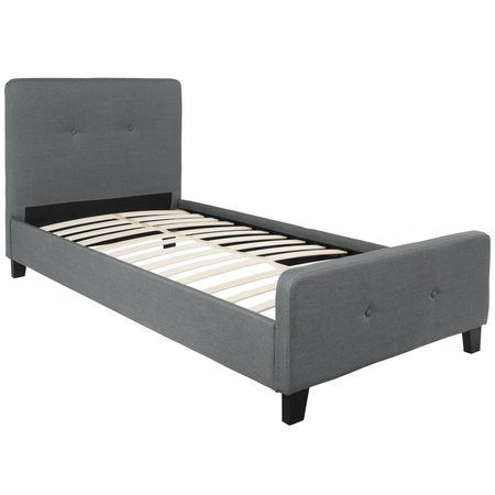 Flash Furniture Platform Bed, Tribeca, Twin, Dark Gray HG-29-GG
